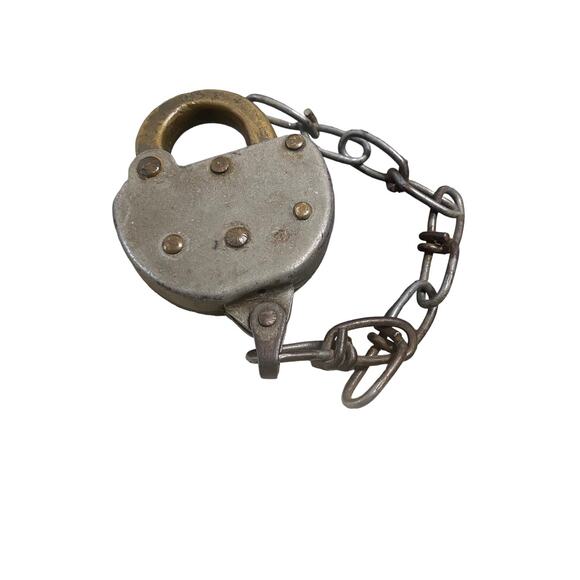 Other - Early Antique Padlock Vintage iron shackle Padlock Without Key